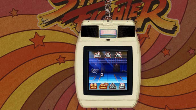 A screenshot of your digital Street Fighter 6 pet in Capcom’s Buckler’s Boot Camp companion website.