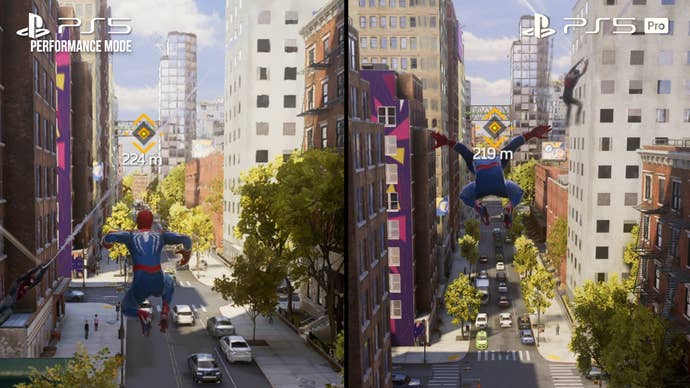 screenshot of marvel’s spider-man 2 on ps5 pro