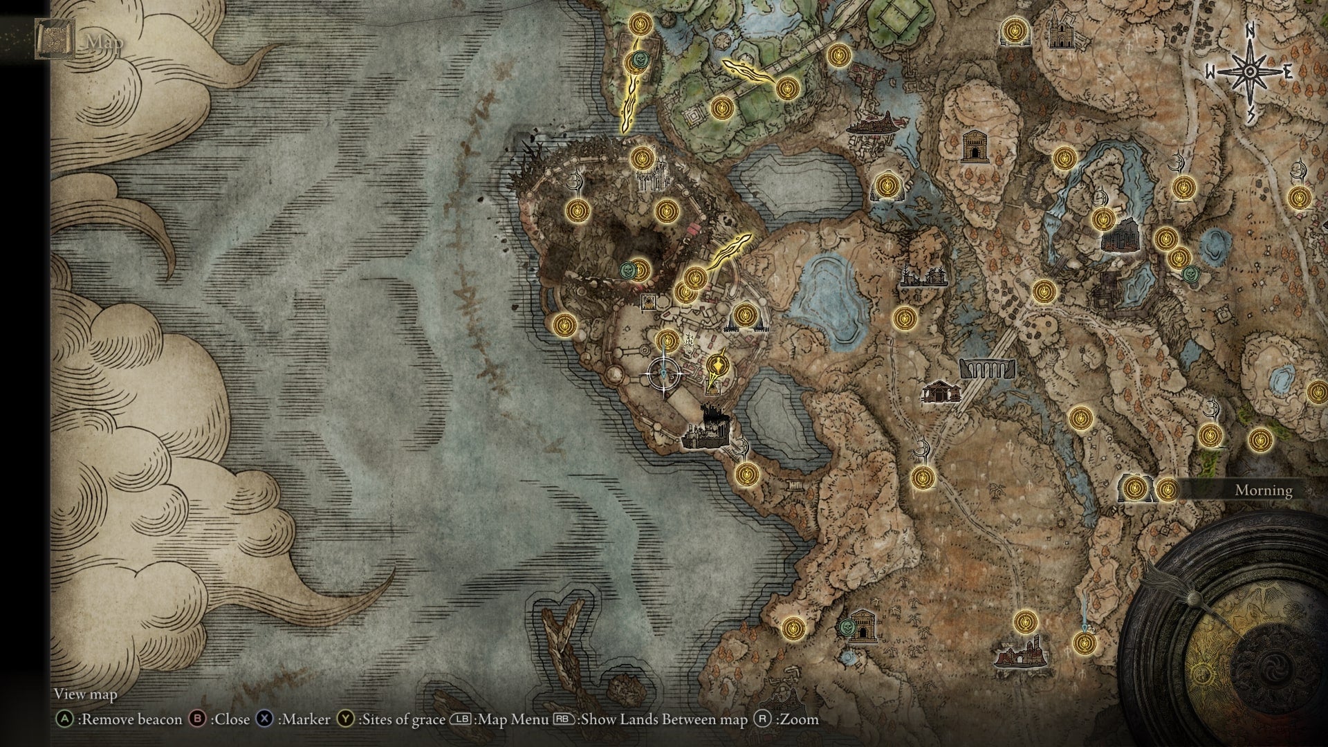 The location of a Scadutree Fragment inside of Belurat is marked on the Elden Ring Shadow of the Erdtree map - 8