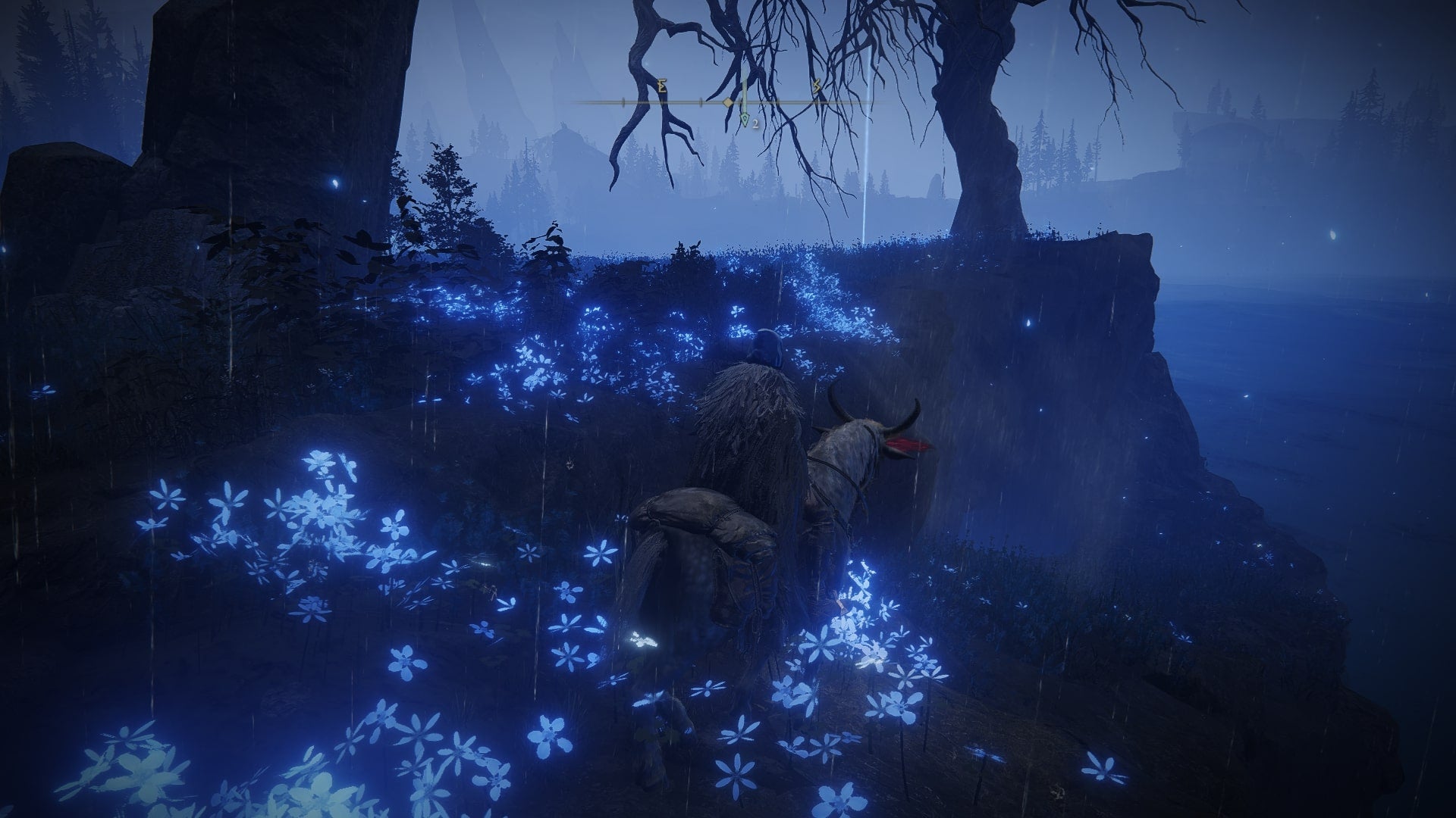 The player faces a small cave that leads to Southern Nameless Mausoleum in Elden Ring Shadow of the Erdtree - 4