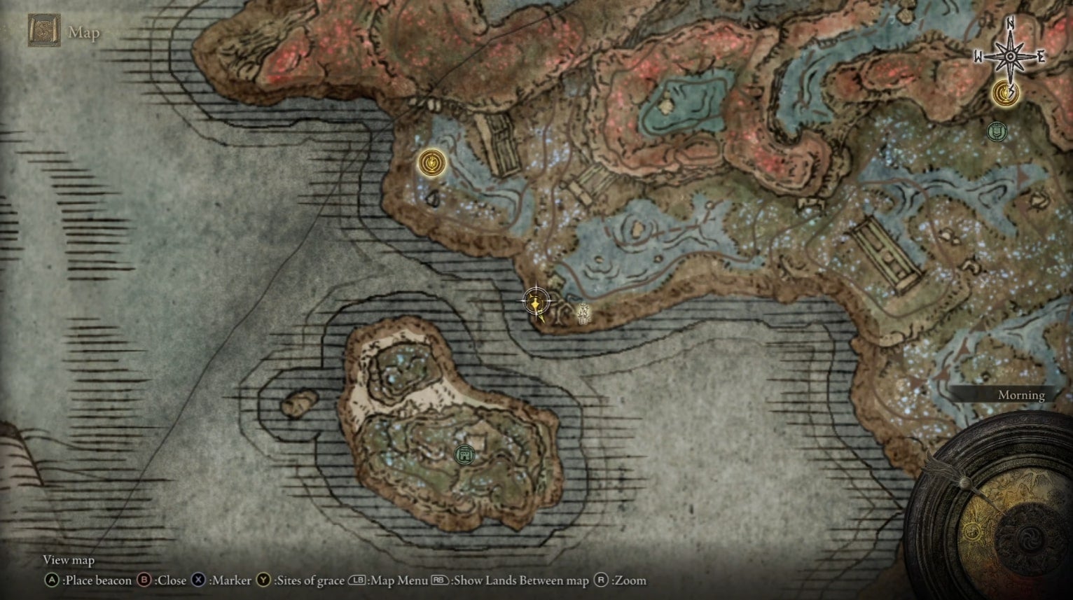 How To Get To Cerulean Coast Island In ER Shadow Of The Erdtree VG247   SOTE Cerulean Coast West%2C Passage To Island Map 