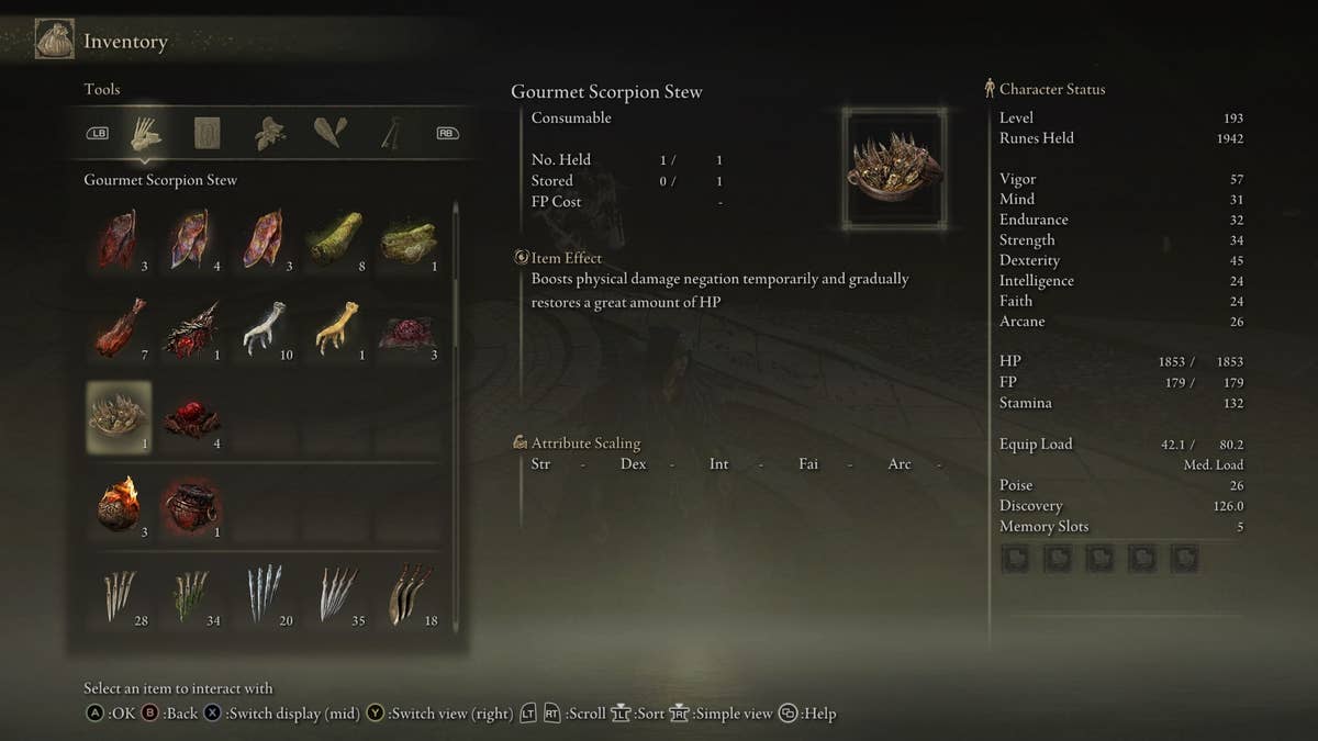 What to do with Scorpion Stew in ER Shadow of the Erdtree | VG247