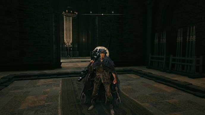 The Tarnished stands near the Shadow Keep Back Gate Site of Grace in Elden Ring Shadow of the Erdtree