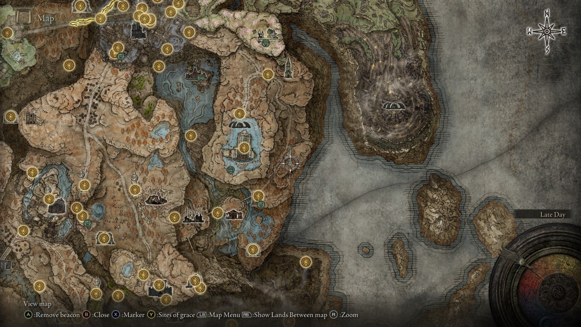 The location of the Raging Beast Ash of War is marked on the Elden Ring Shadow of the Erdtree map - 3