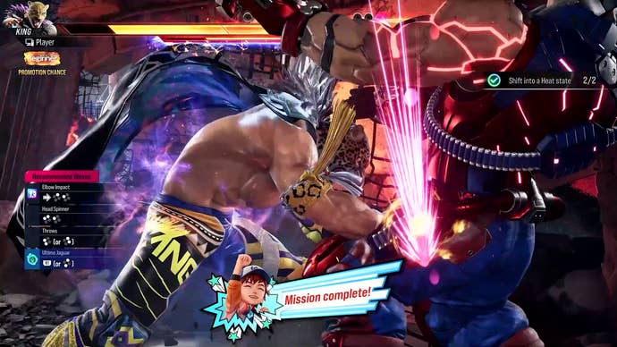 Tekken 8 screenshot showing two combatants going at it in Arcade Quest mode