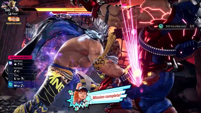 Tekken 8 screenshot showing two combatants going at it in Arcade Quest mode