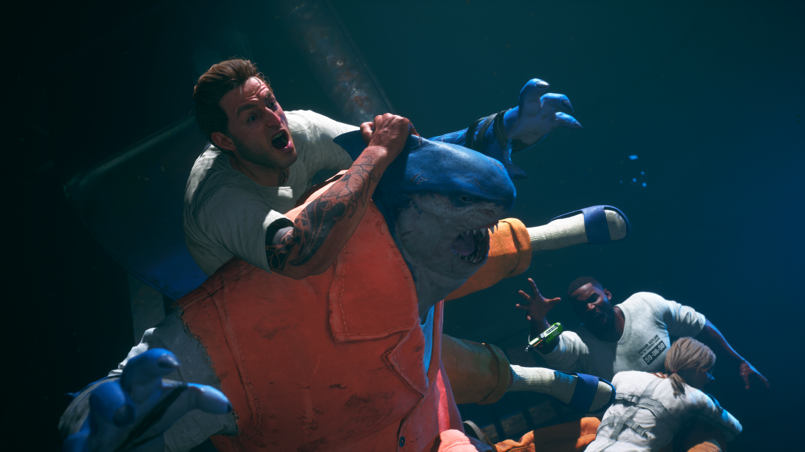 Boomerang jumps on Shark as the Suicide Squad squabble