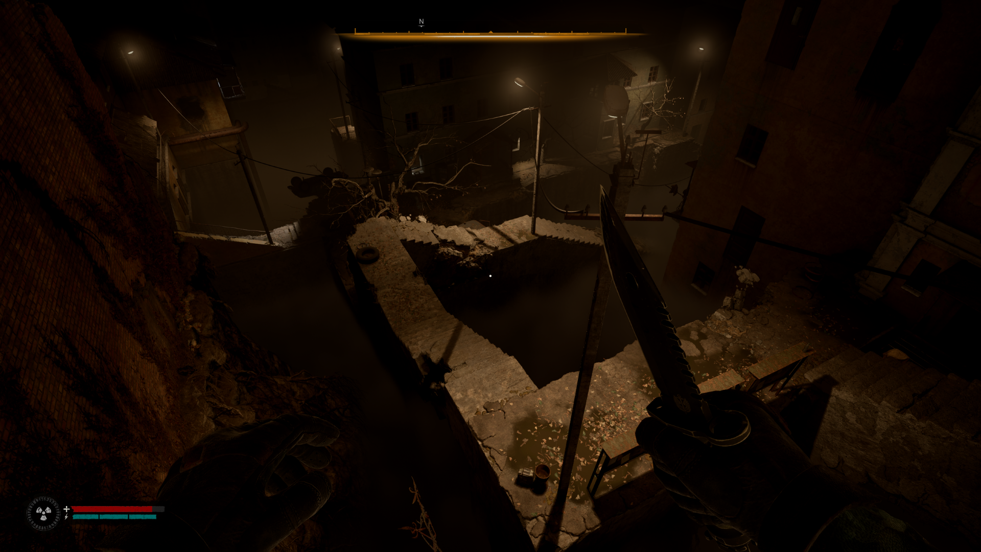 A strange Lymansk street in STALKER 2: Cost of Hope.