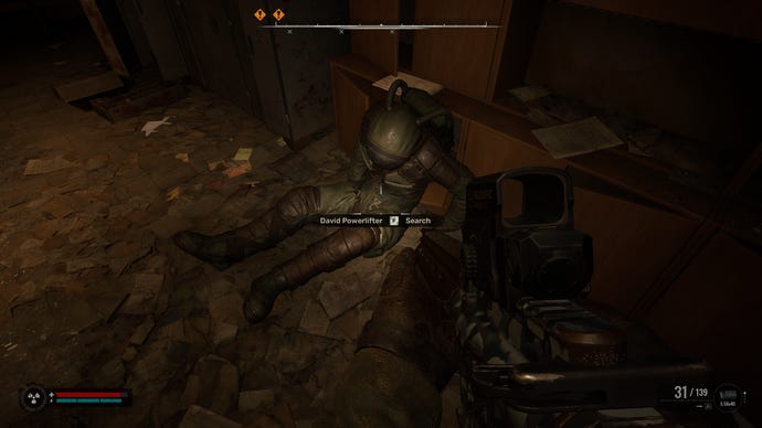 David Powerlifter, NPC acak di STALKER 2: Heart of Chornobyl.