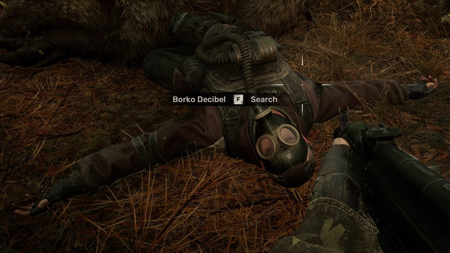 A close-up of Borko Decibel, a random NPC in S.T.A.L.K.E.R. 2: Heart of Chornobyl.