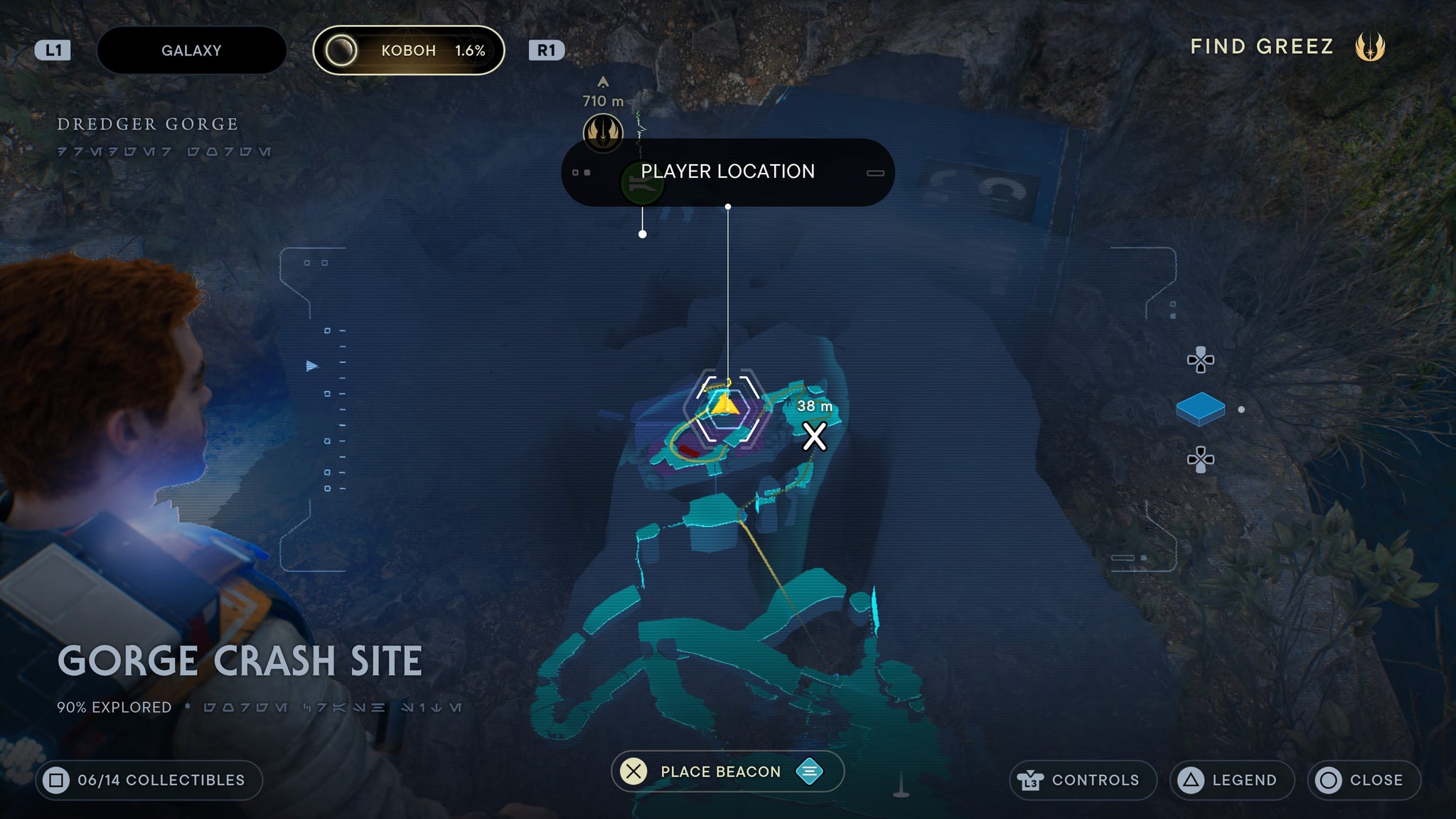 Short beard location - 3