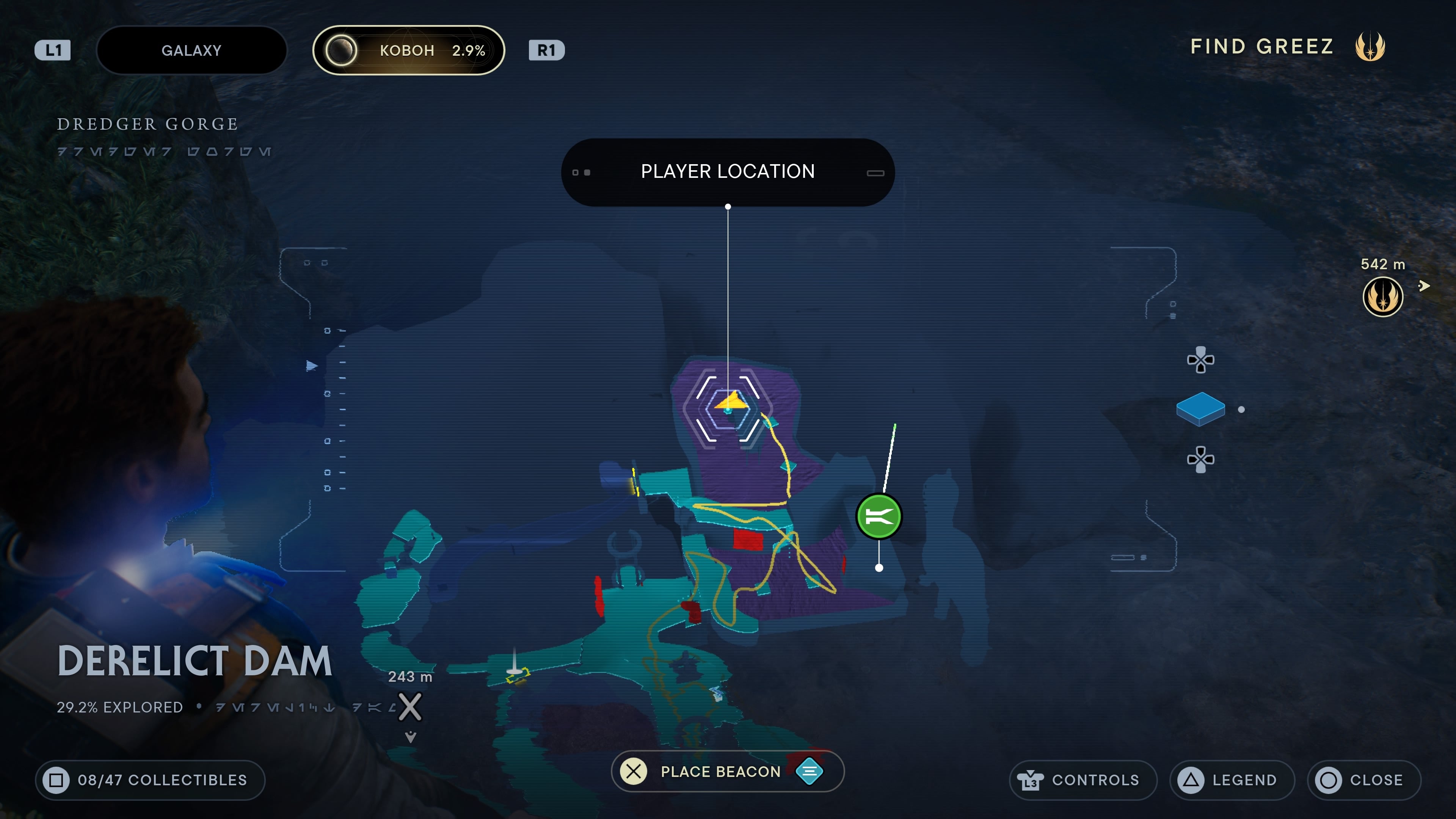 Mullet location in Derelict Dam