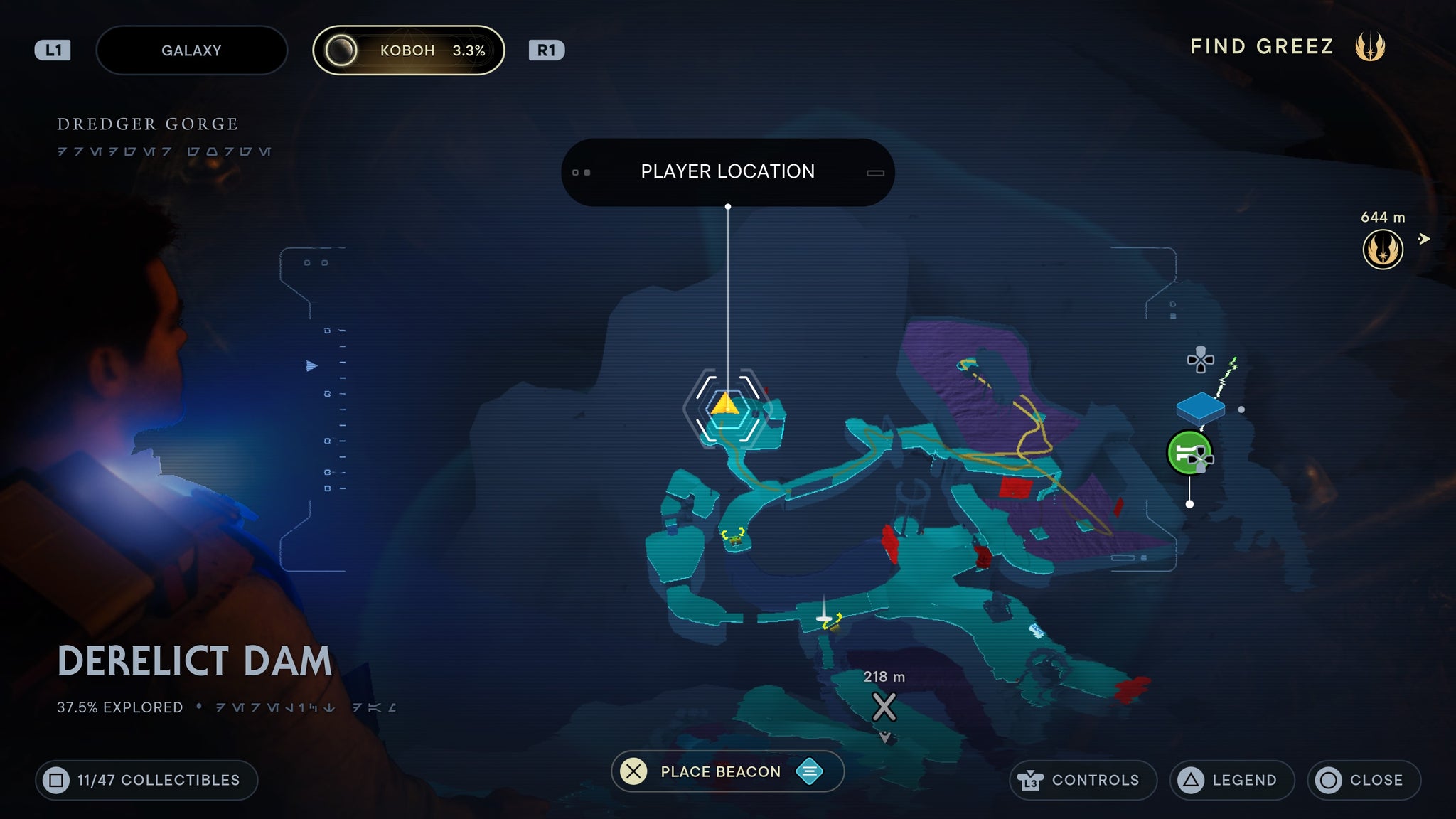 treasure inside the brazier in Derelict Dam. - 13