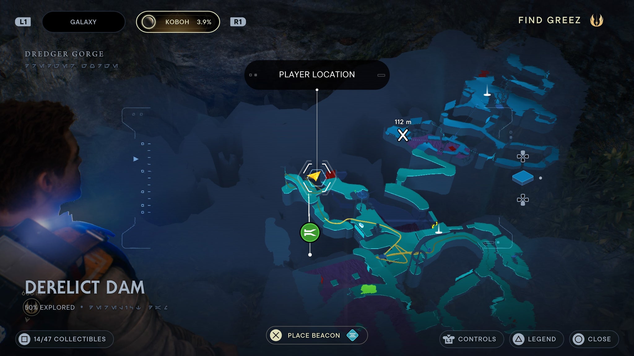 Treasure hidden on a rock platform above the workbench. - 14