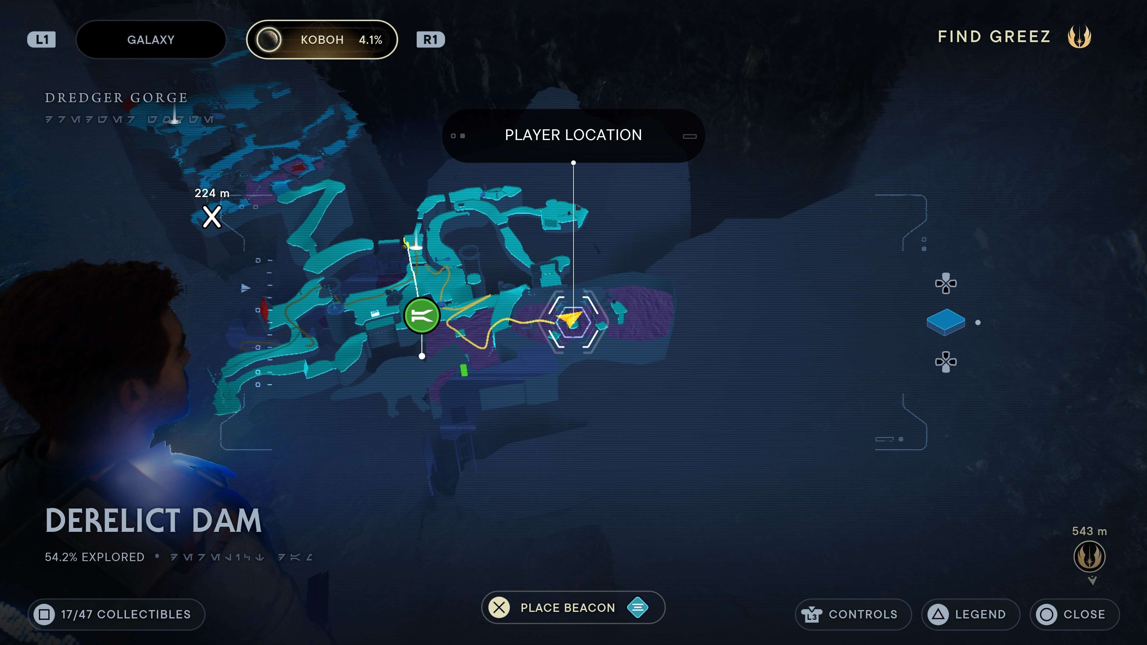 treasure hidden on an oily platform in Derelict Dam