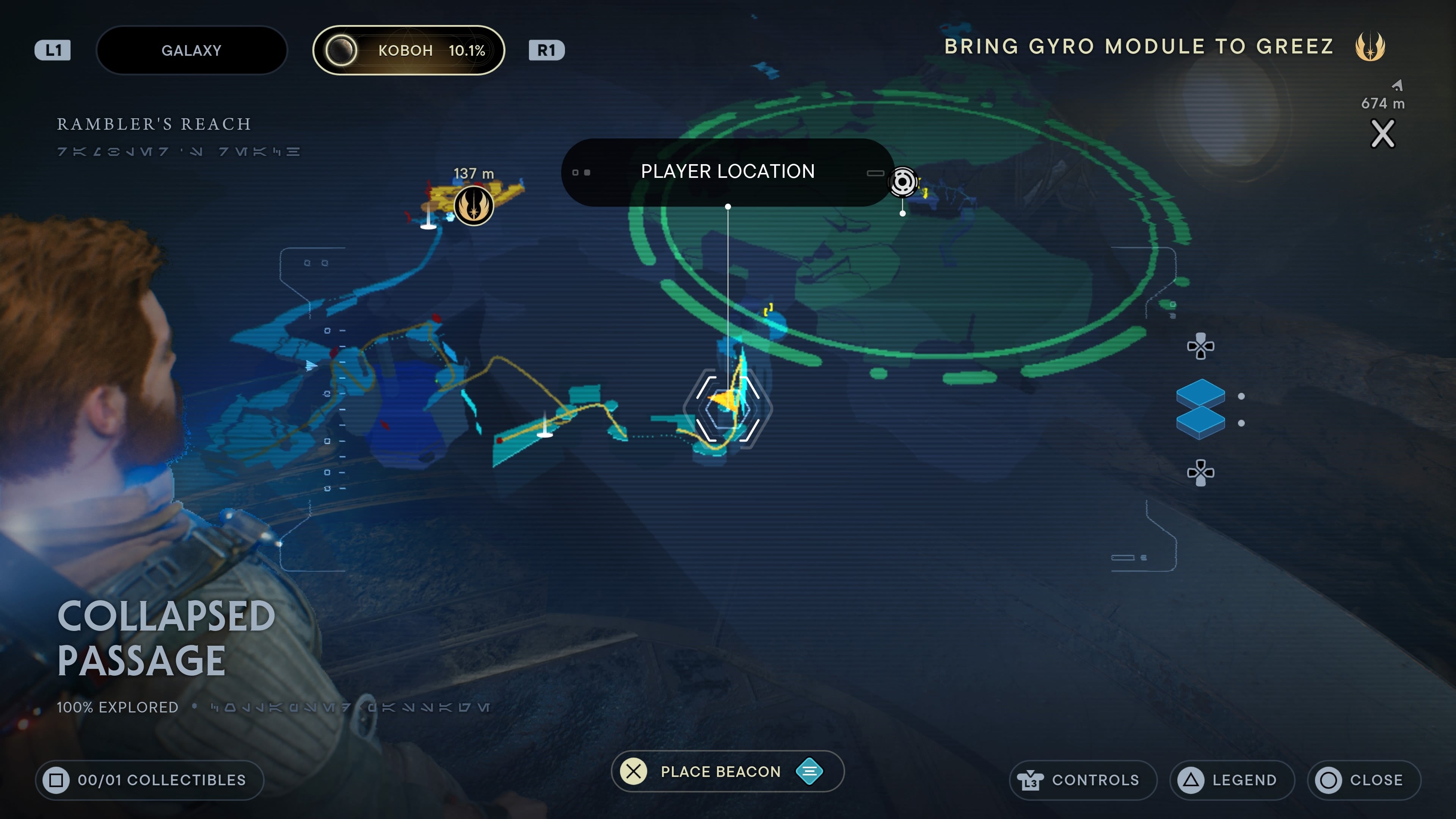 The first treasure in the Collapsed passage.