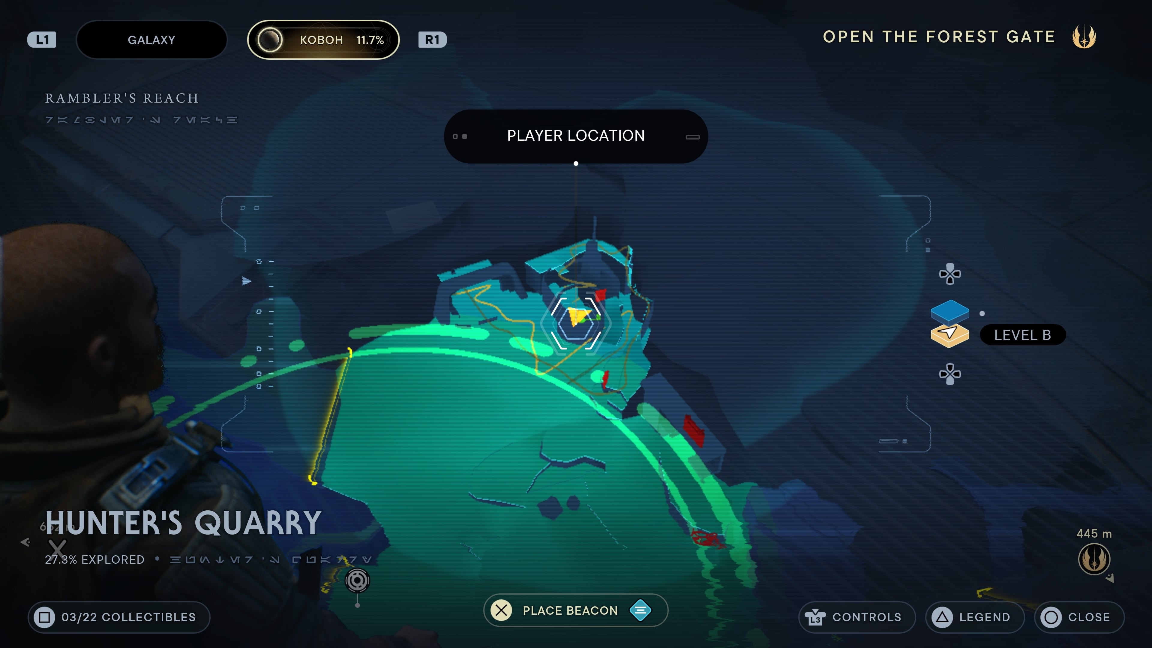 3rd scannable on a table in an abandoned building in Hunter&rsquo;s Quarry.