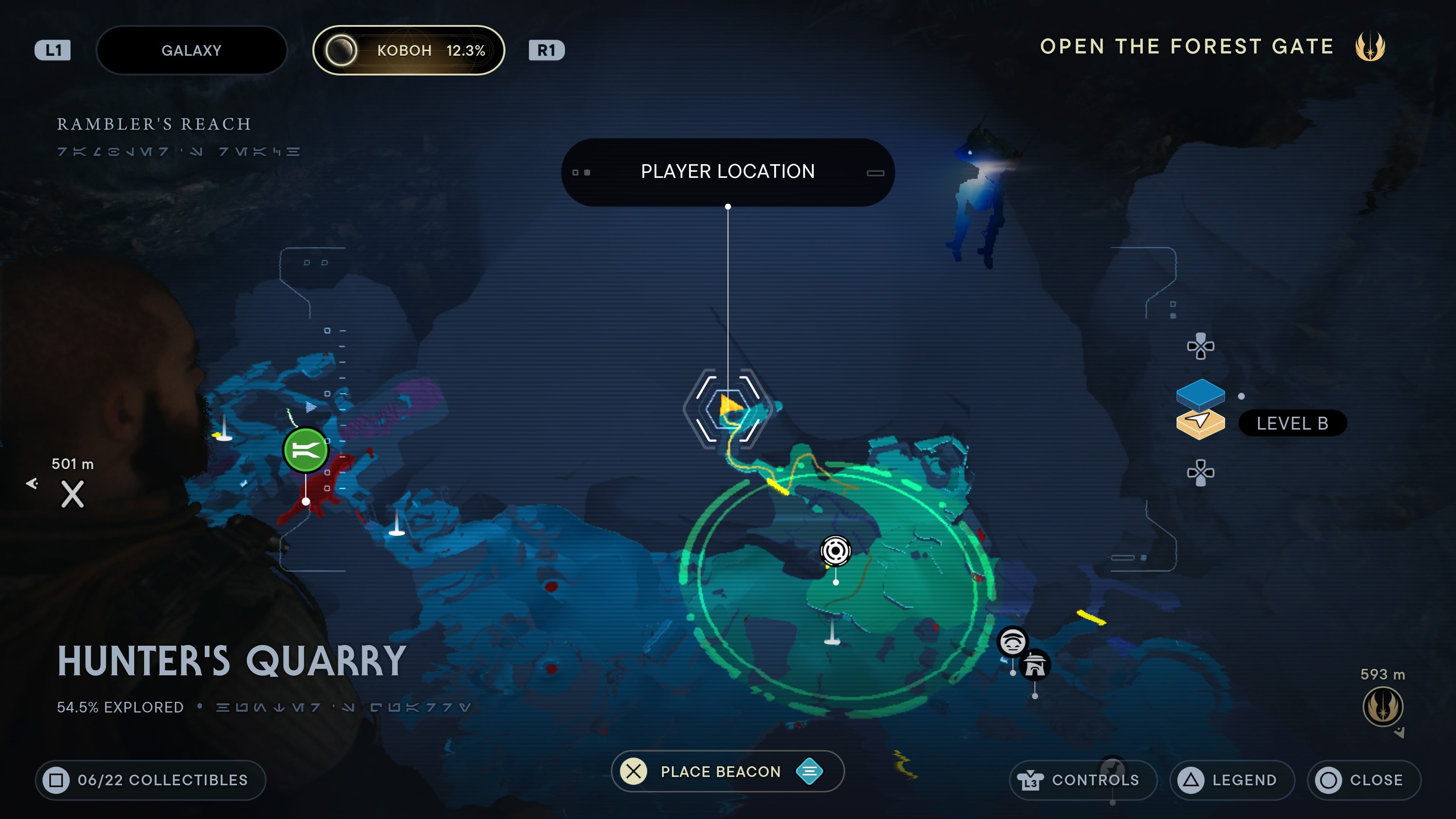 fourth scannable in Hunters Quarry by gorger cave.