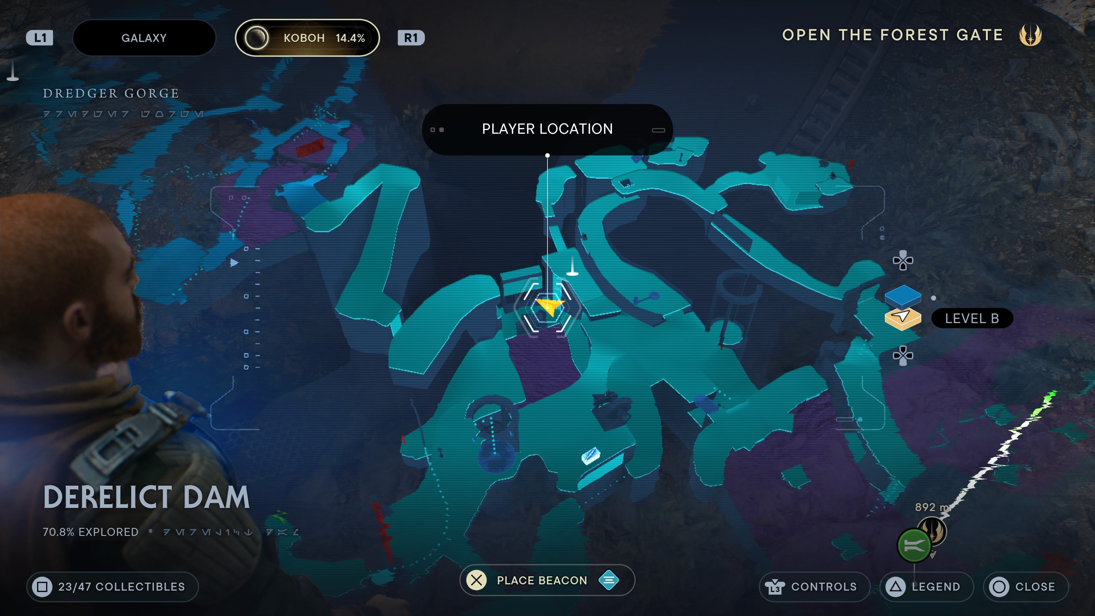 Scannable dam part in Derelict Dam