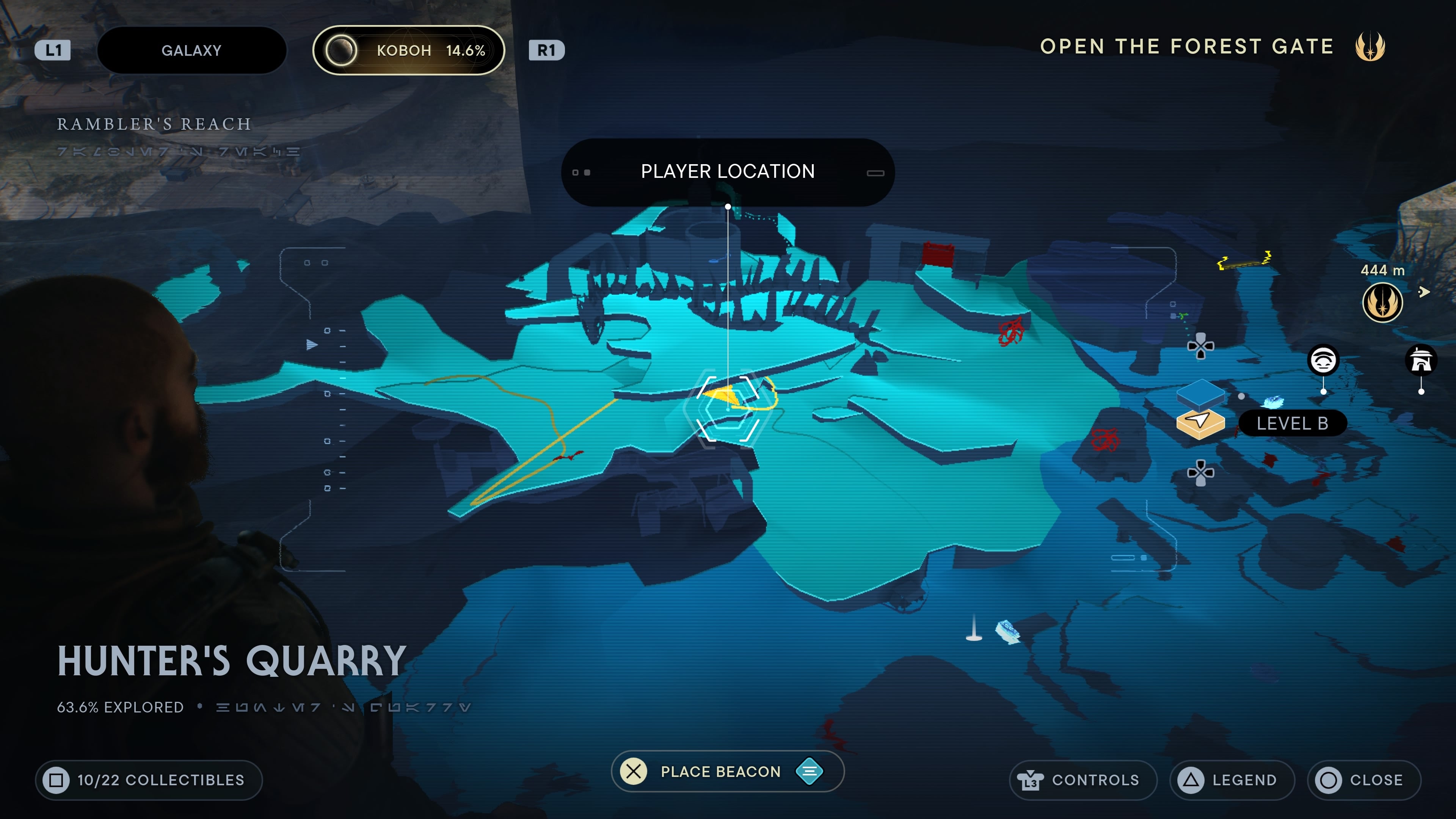 Scratched wall scannable in Hunter&rsquo;s Quarry