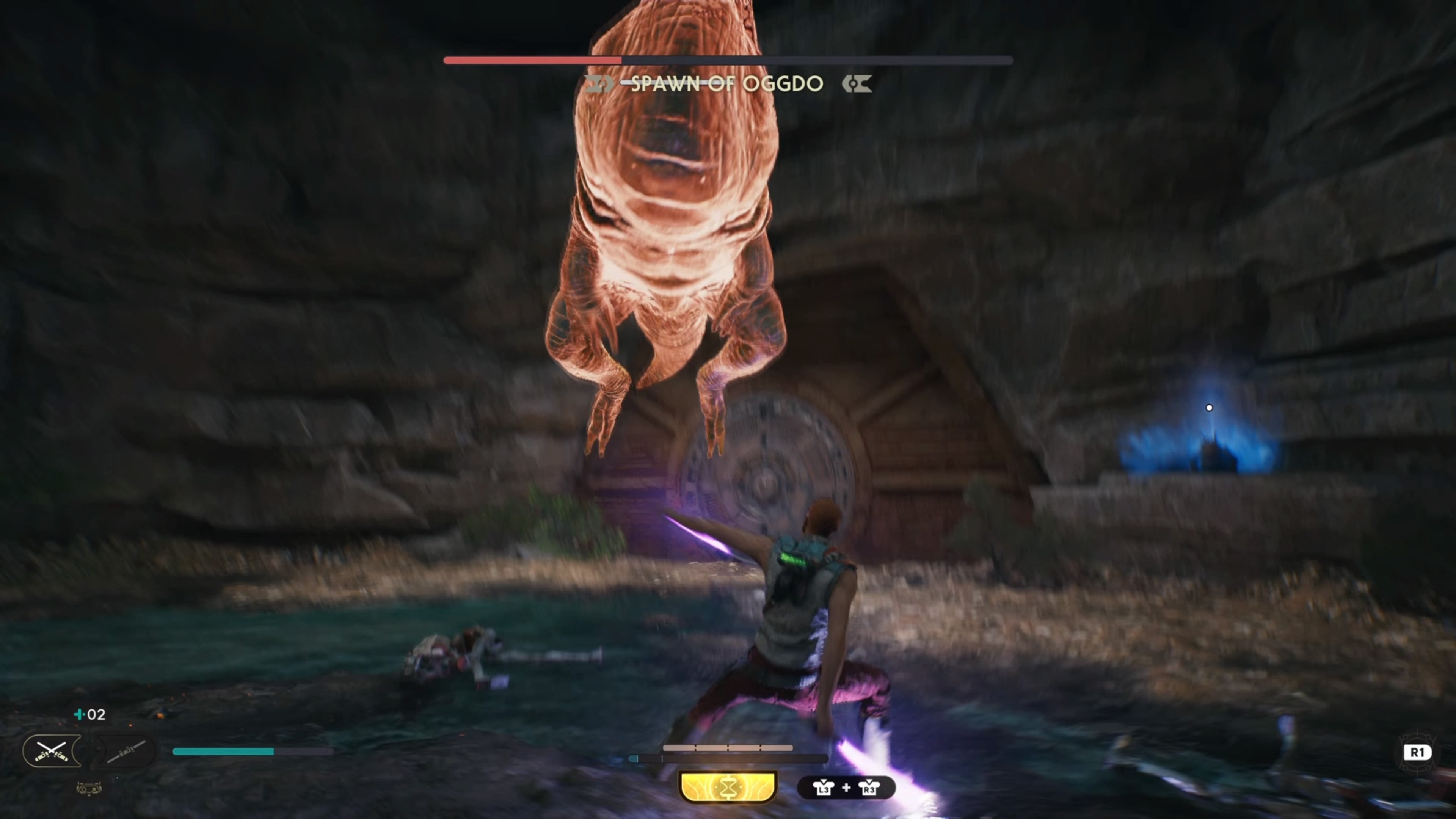 Spawn of Oggdo big leap attack