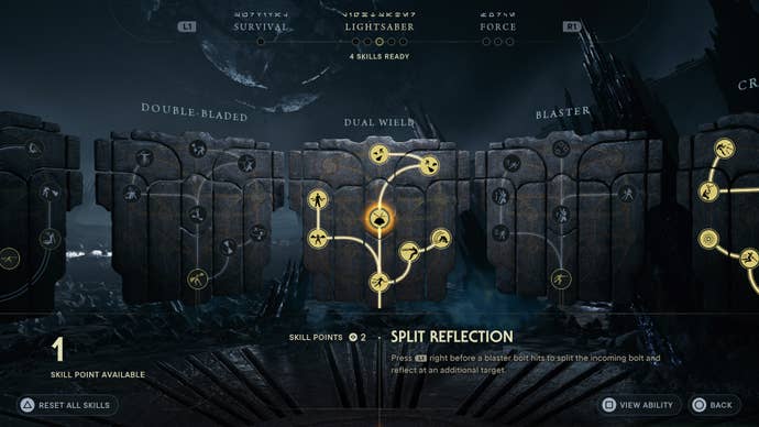 Skill tree in Star Wars Jedi: Survivor