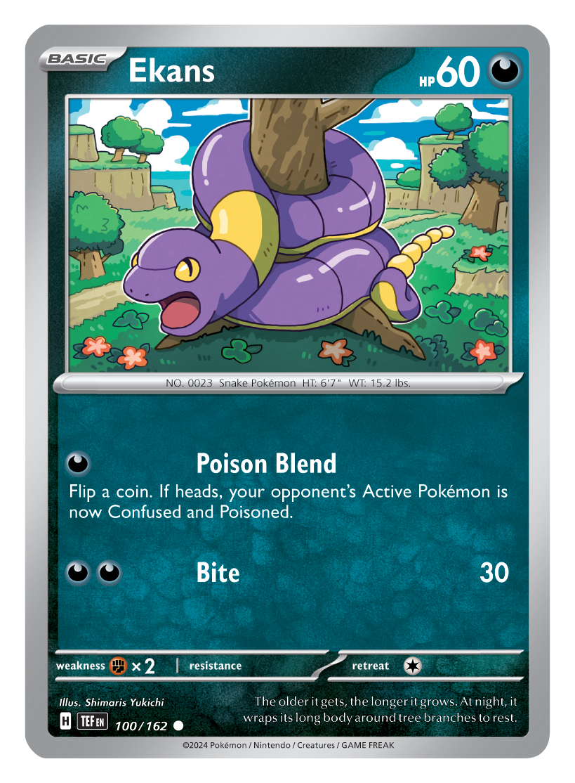 Ekans en Arbok uit Pokémon Trading Card Game Scarlet & Violet