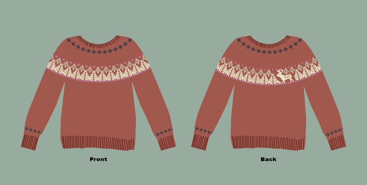 Knitting pattern for Saga Anderson&rsquo;s Alan Wake 2 jumper