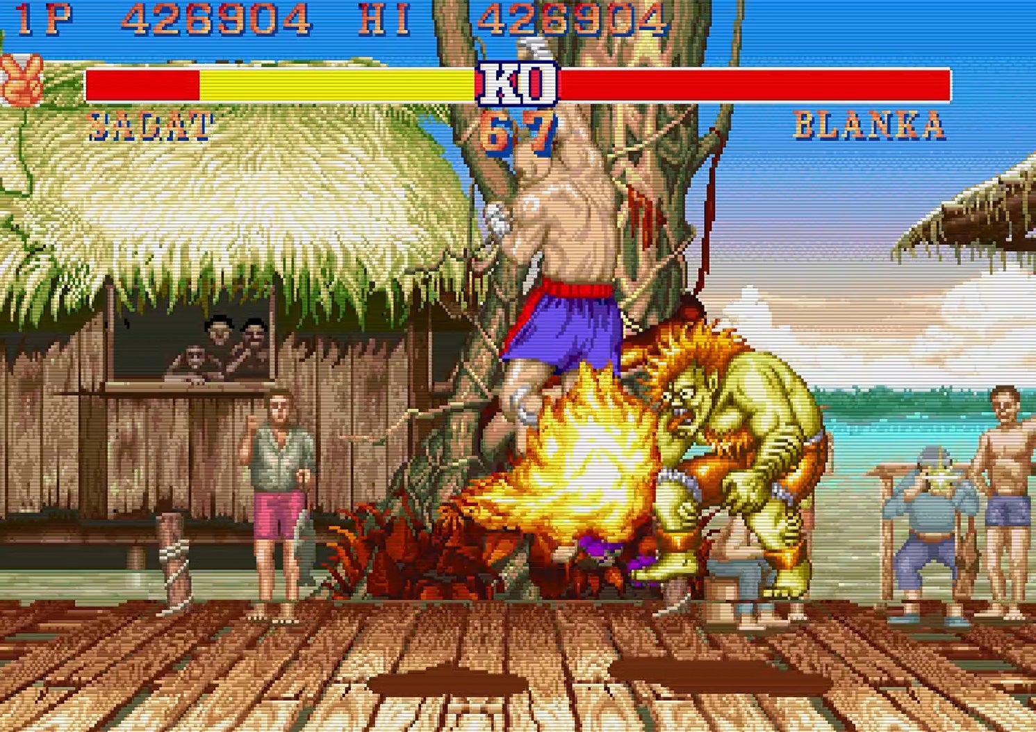 Print Star Street Fighter Ii The Lethal Werpons T-Shirt size
