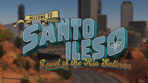 The Santo Ileso sign in Saints Row
