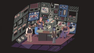 Several people gather in a radio room in Saltsea Chronicles