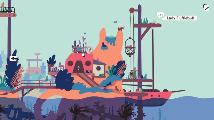 The port of a cat-themed island in Saltsea Chronicles