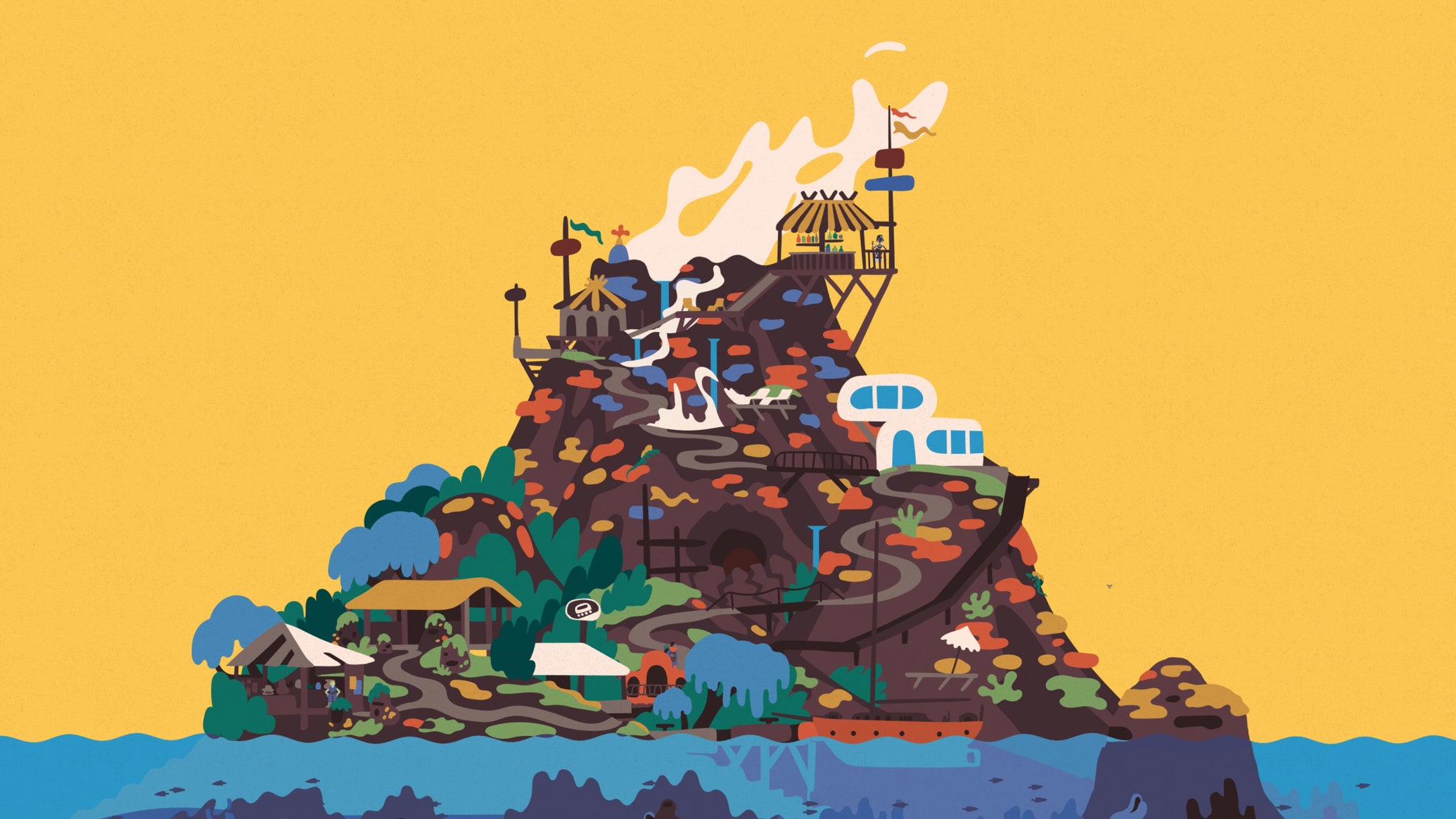 A volcanic island in Saltsea Chronicles - 1