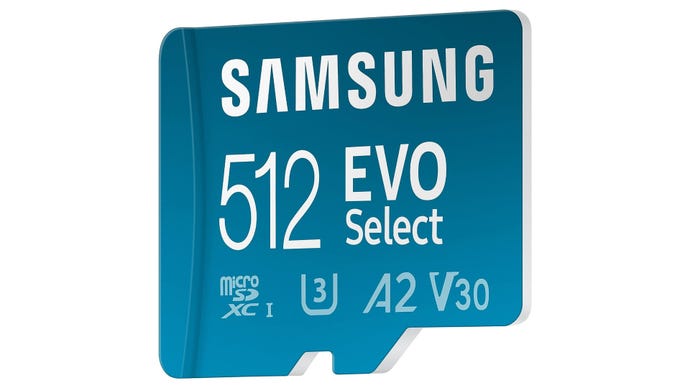 samsung evo select 512gb micro SD card