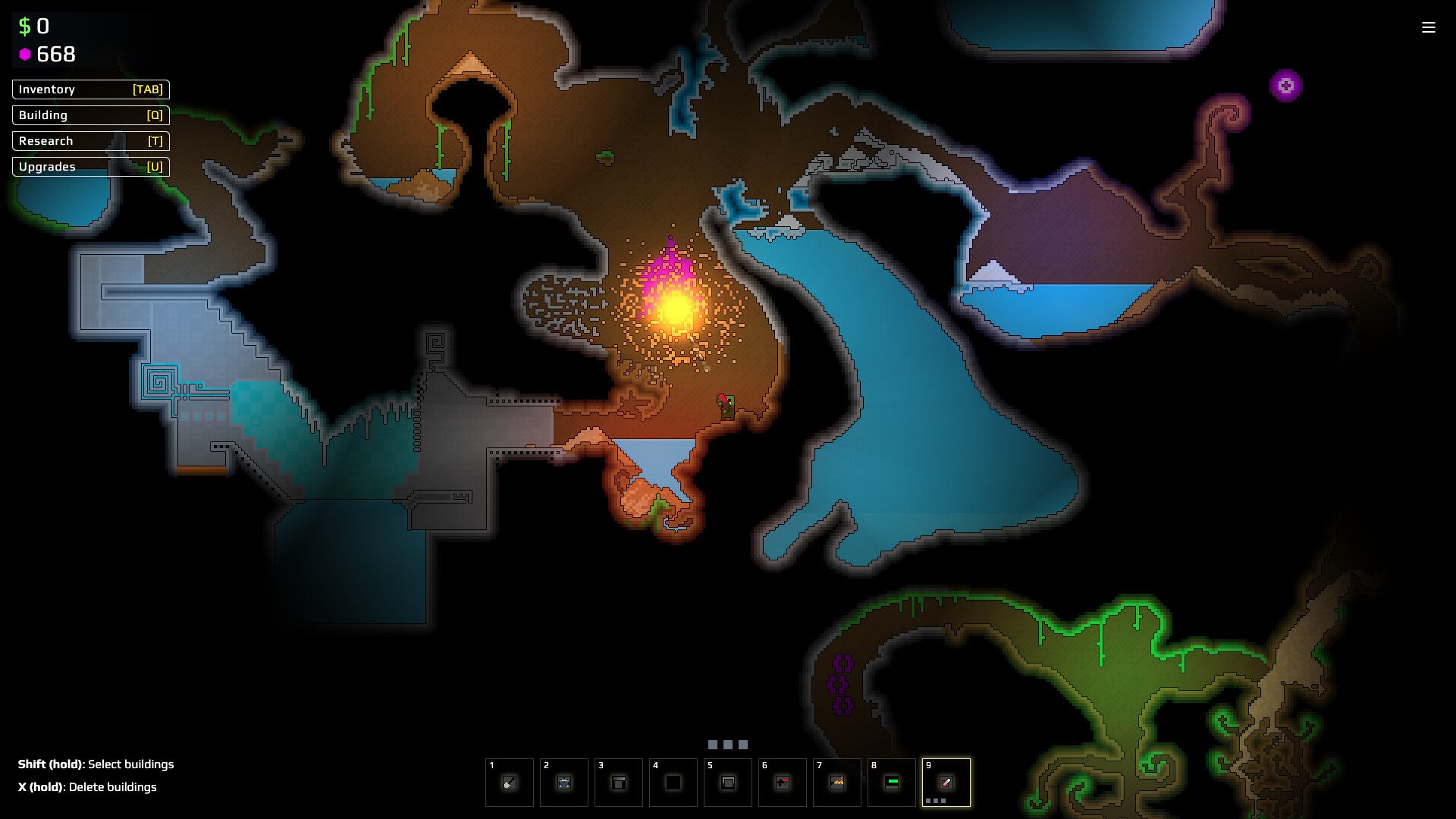 A complex cave network filled with sand and water in Sandustry. - 37