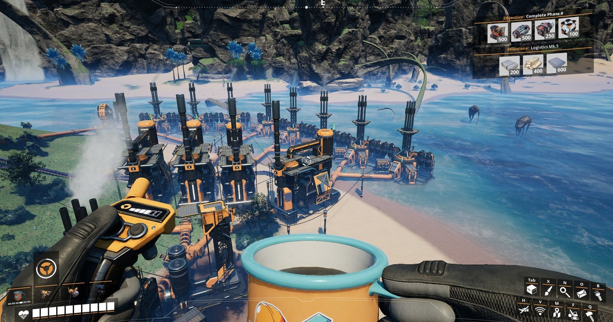 Satisfactory is getting a photo mode, new building tools, proper controller support and programmable elevators Satisfactory is getting a photo mode, new building tools, proper controller support and programmable elevators