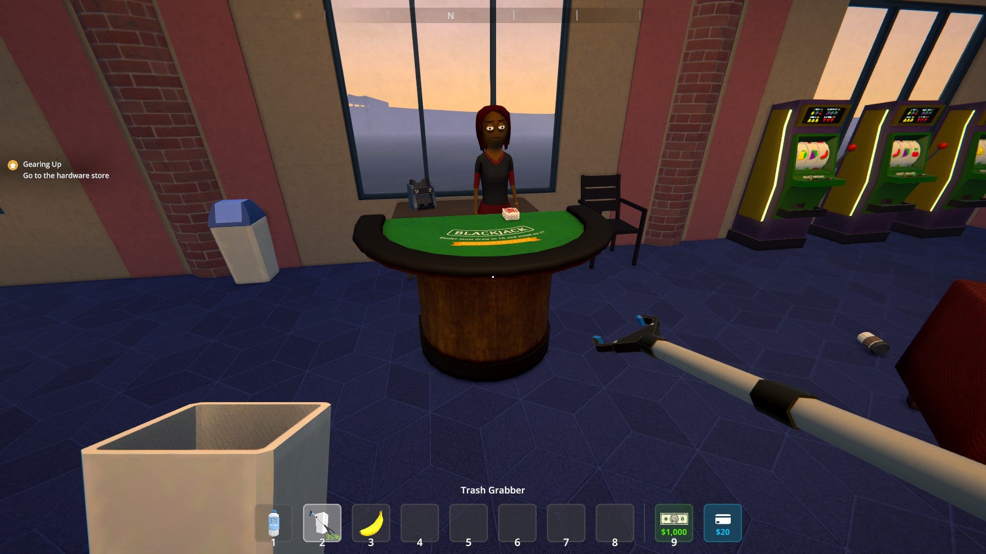 The casino and a blackjack table in Schedule 1. - 11