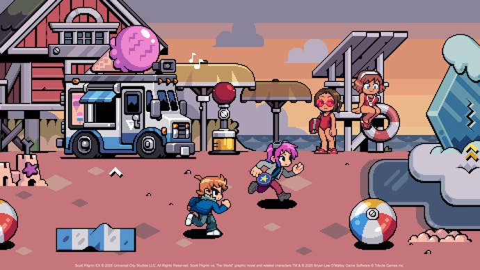Scott and Ramona tally down a engaged formation successful Scott Pilgrim EX.