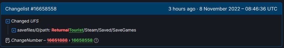 Returnal SteamDB update