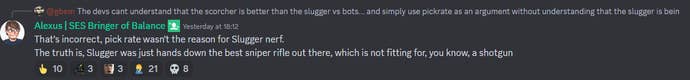 One of Alex Kravchenko's comments in the Helldivers 2 Discord server.