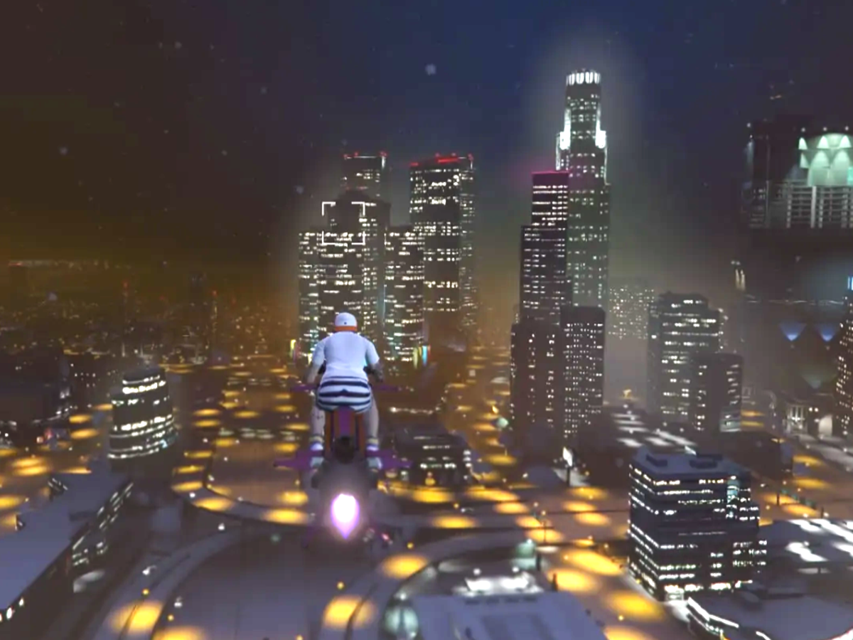A new year treat: Snowfall in Los Santos | Eurogamer.net