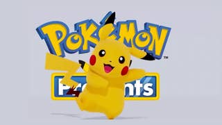 Pokémon Presents logo with Pikachu.