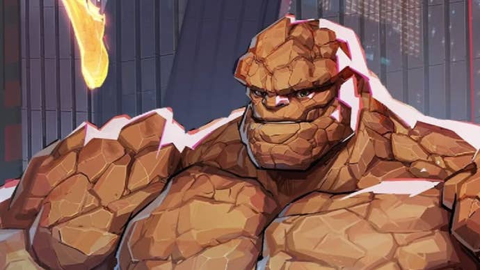 Marvel Rivals' The Thing smiling.