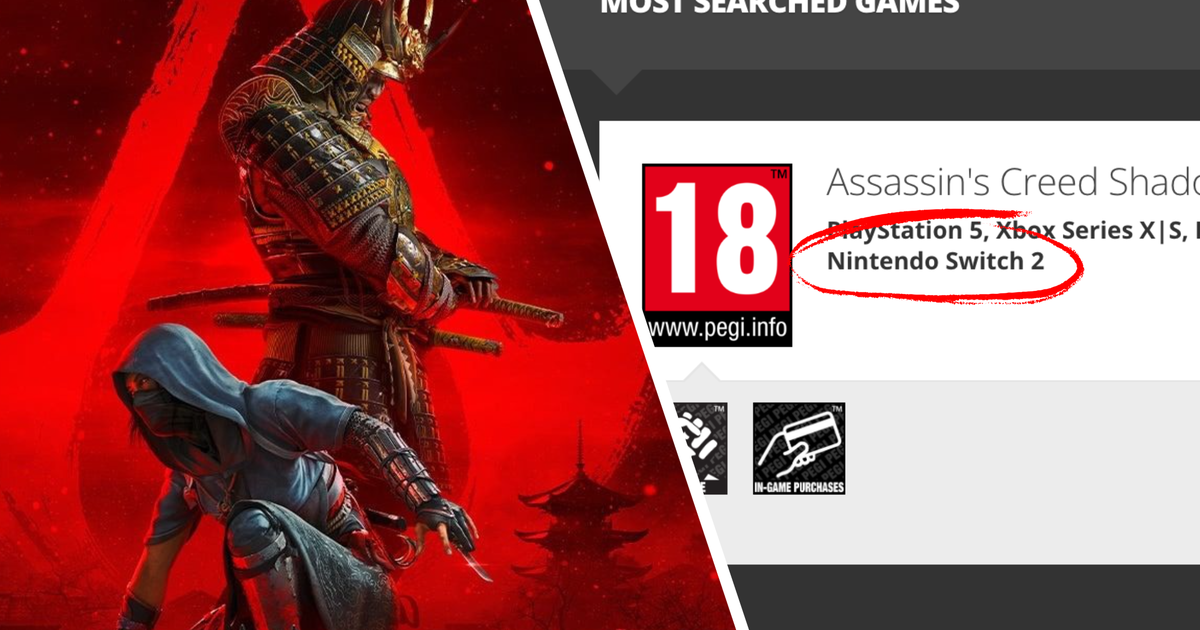 PEGI website leak suggests Assassin's Creed Shadows is coming to Nintendo Switch 2 PEGI website leak suggests Assassin's Creed Shadows is coming to Nintendo Switch 2