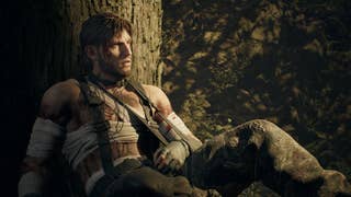 Screenshot from Metal Gear Solid Delta Snake Eater showing an injured Snake