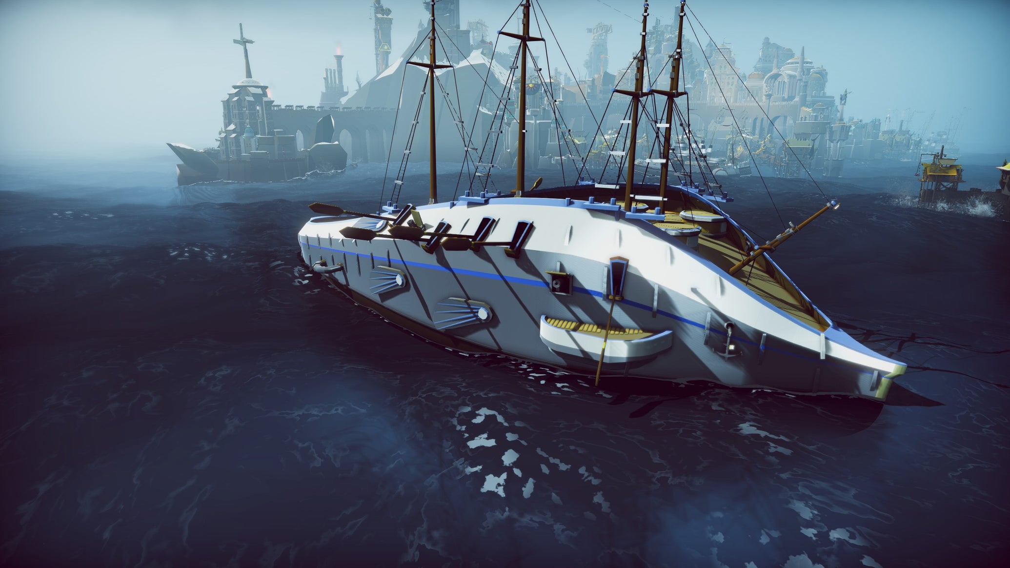 Image 1: A majestically ugly ship floating in ShipShaper.