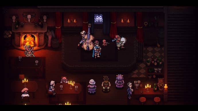 Sea of Stars pirates perform in a tavern