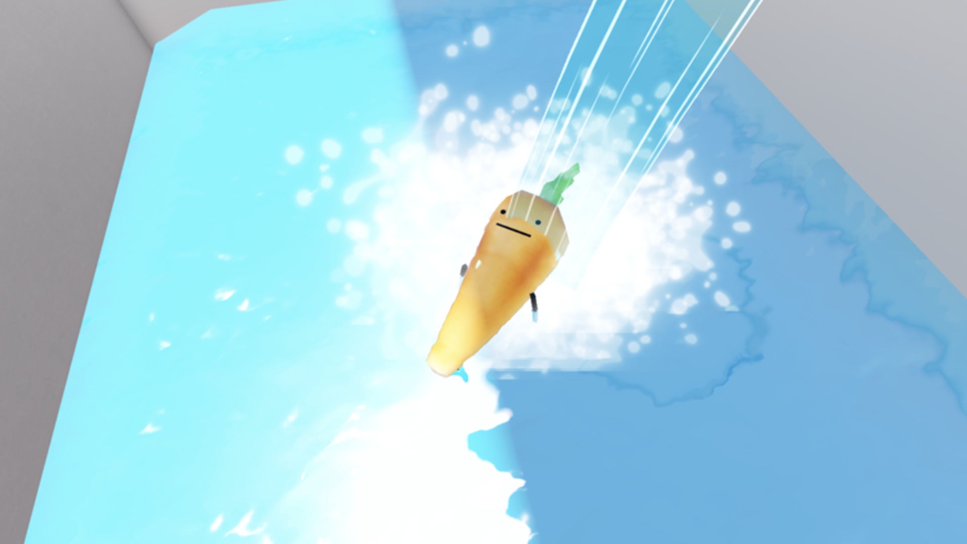 Key artwork from Roblox's Secret Staycation - showing a carrot in the sink - is shown - 1