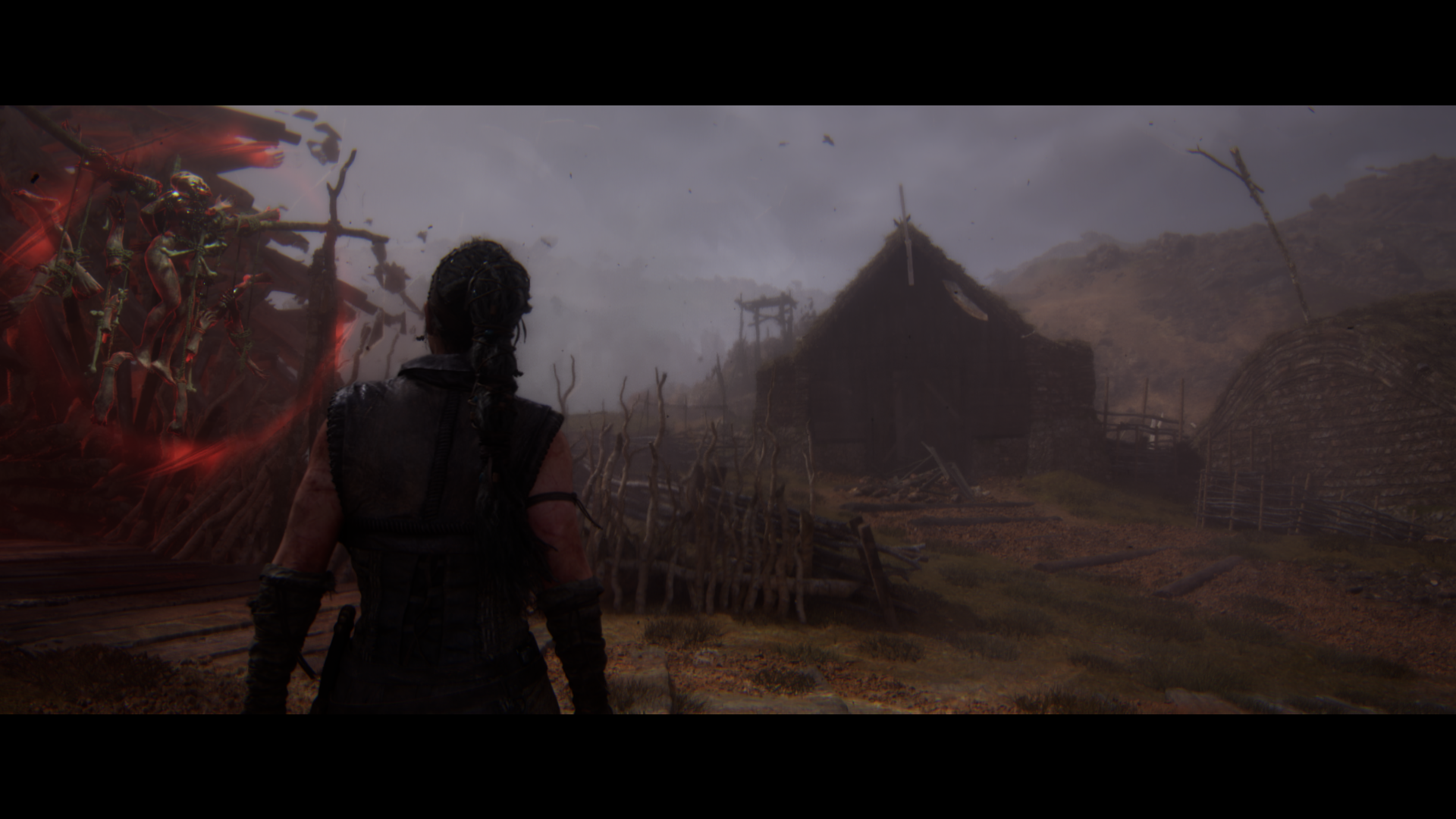 Senua&rsquo;s Saga: Hellblade 2 running on Low quality settings at 1920x1080.