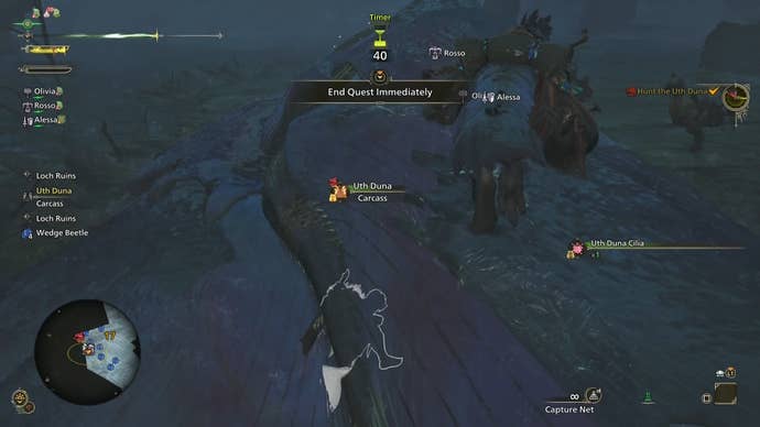 Carving Uth Duna in Monster Hunter Wilds.